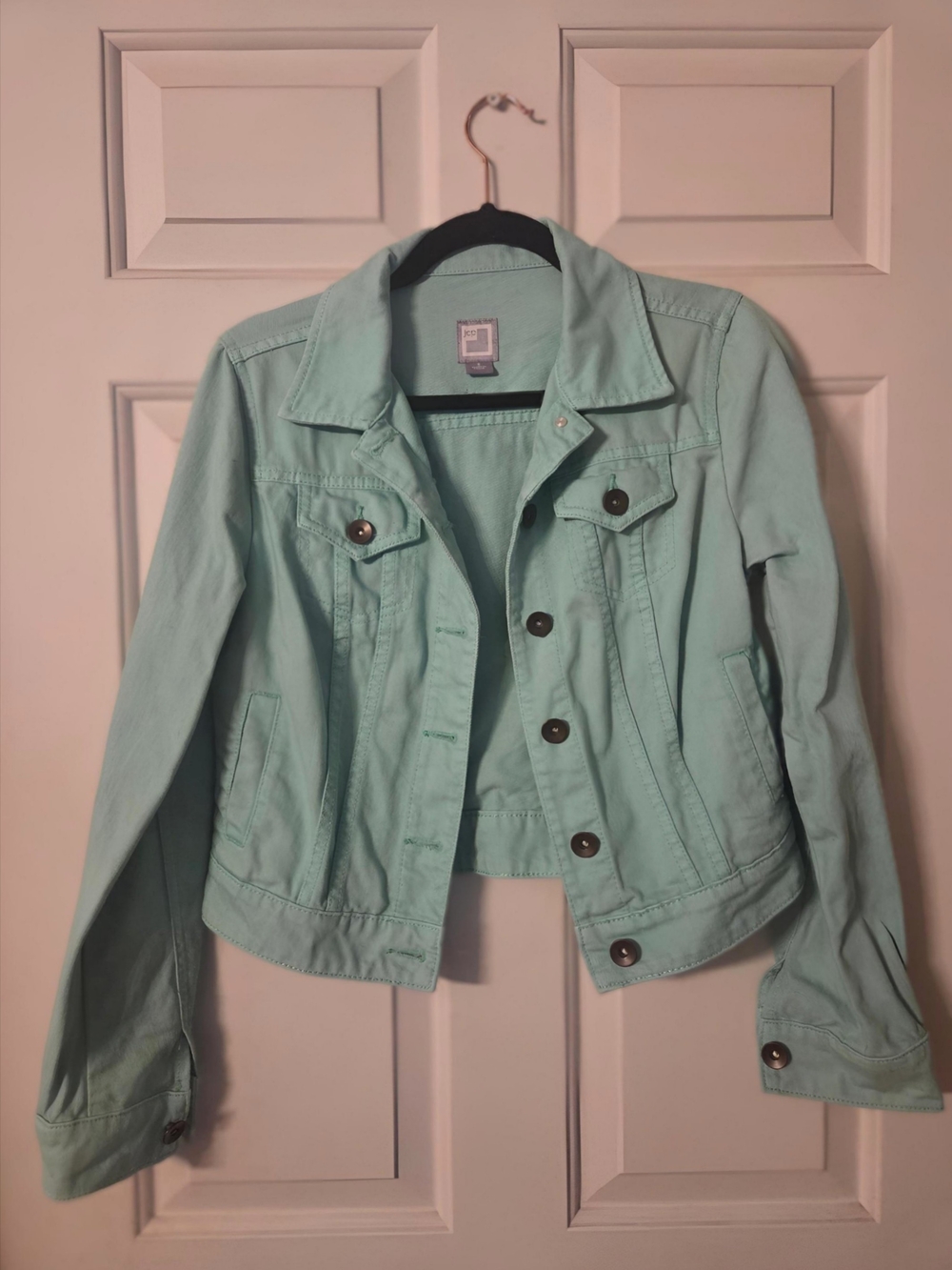 jcpenney Mint Green Women's Denim Jacket